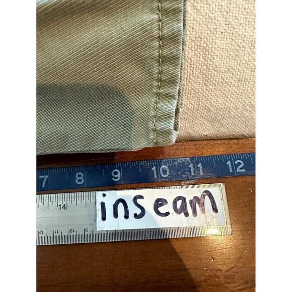 VANS Mid Rise Flat Front Chino Shorts Mens Size 28 Brown Slash Pocket - Picture 11 of 16